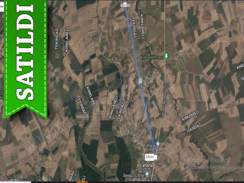 Tekirdağ Hayrabolu Lahna Mah. Satılık Arsa , 314 m2  Yolu Var Hisseli 