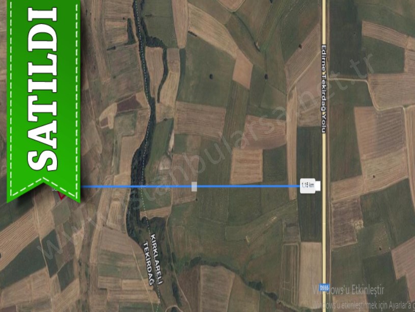 Tekirdağ Hayrabolu Lahna Mah. Satılık Arsa , 314 m2  Yolu Var Hisseli 