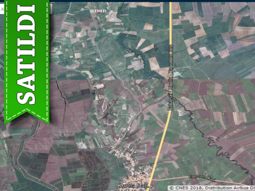 Tekirdağ Hayrabolu Lahna Mah. Satılık Arsa , 314 m2  Yolu Var Hisseli 