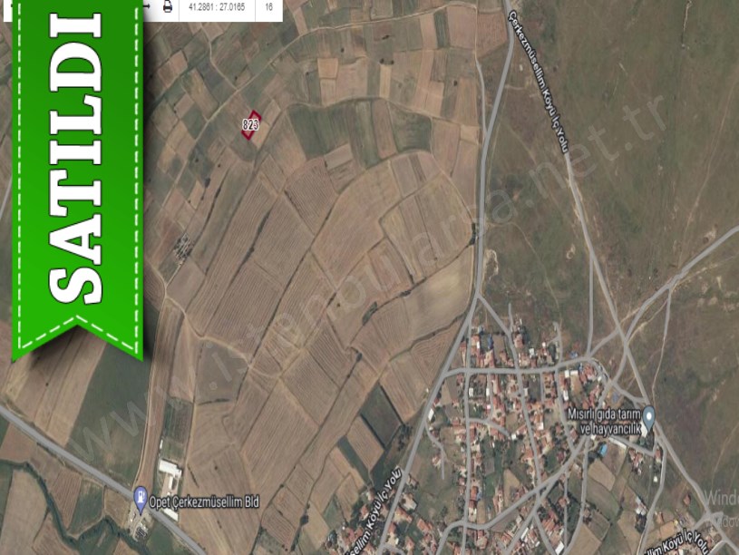  Tekirdağ Hayrabolu Çerkezmüsellim Mah. Satılık Tarla , 1 Dönüm Müstakil