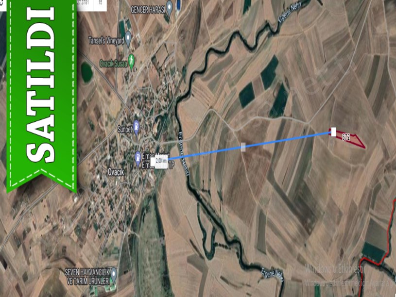 Kırklareli Lüleburgaz Ovacık Köyünde Satılık Arsa , 488 m2 Hisseli  