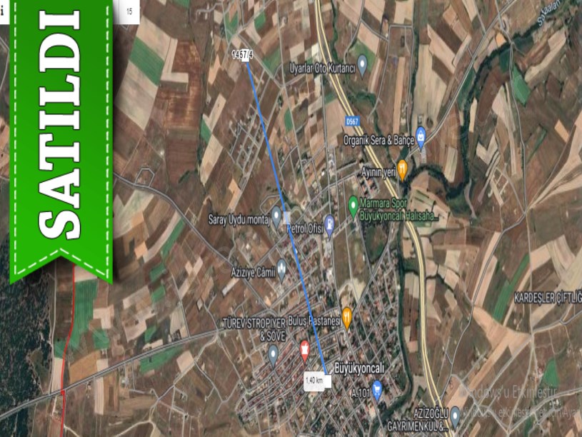 Tekirdağ Saray Büyükyoncalıda Satılık Arsa , 322 M2 İmarlı İfrazlı Evlerin Yakını Yolu Var