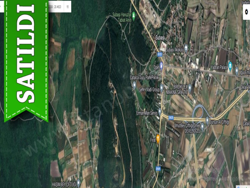 Çatalca Akalanda Satılık Arsa , 383 M2 Yolu Var Çaplı Evlerin Yakını