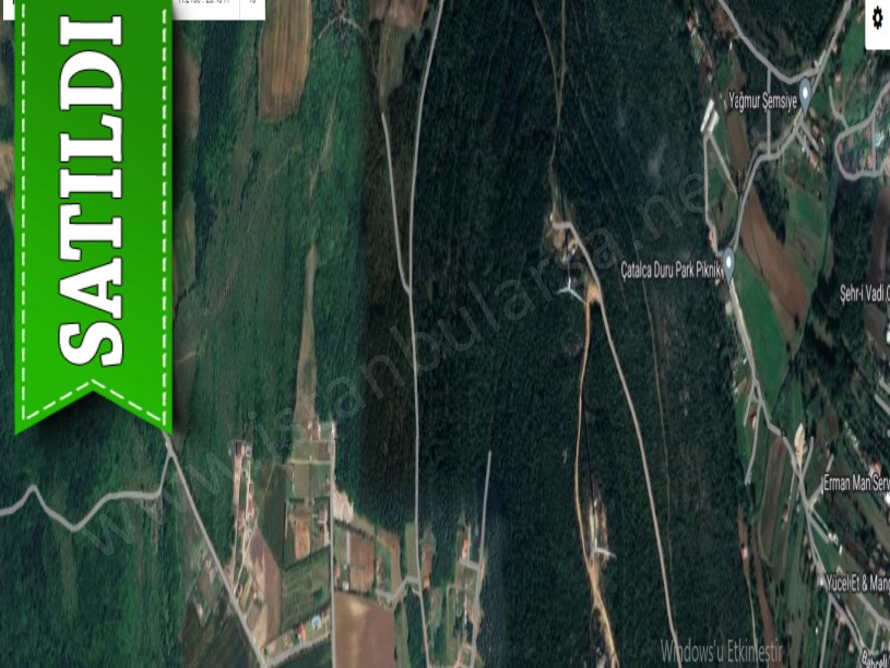 Çatalca Akalanda Satılık Arsa , 383 M2 Yolu Var Çaplı Evlerin Yakını