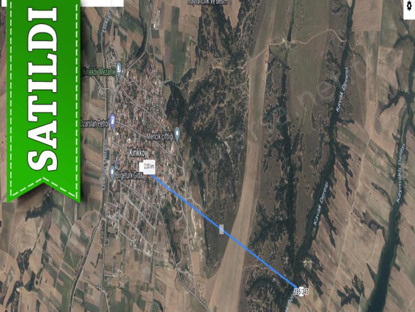 Kırklareli Lüleburgaz Kırıkköyde  Satılık Tarla , 1,340 M2 Müstakil