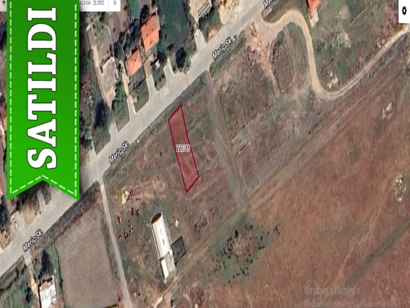 Edirne İpsala Köprü Mah Satılık Arsa , 309 m2 İmarlı İfrazlı Merkezde 