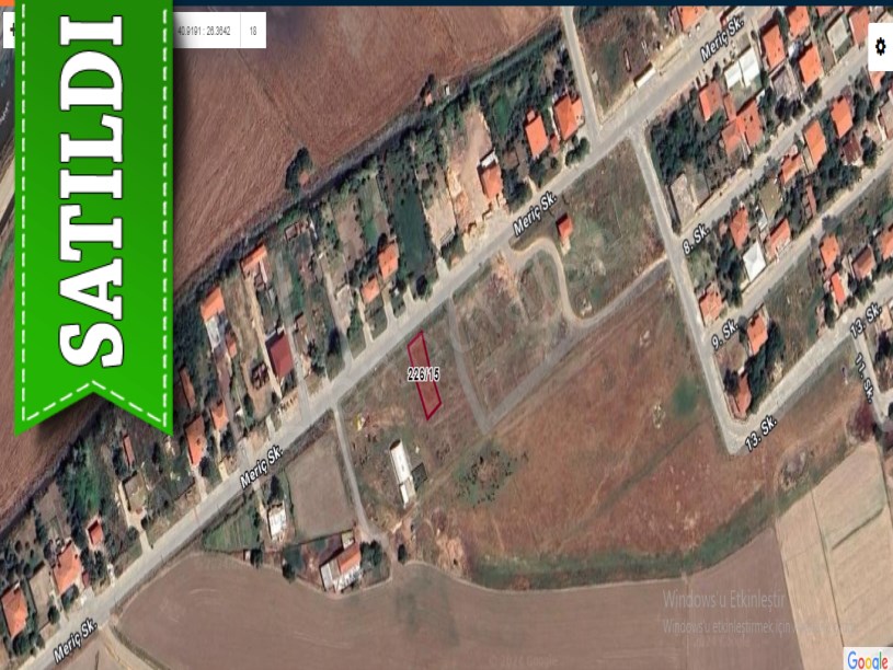 Edirne İpsala Köprü Mah Satılık Arsa , 309 m2 İmarlı İfrazlı Merkezde 