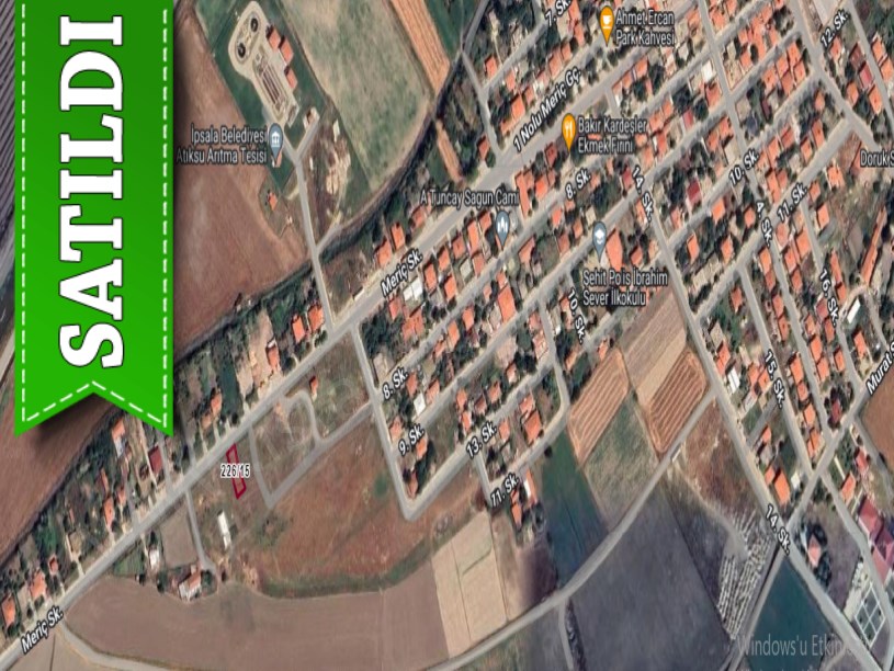 Edirne İpsala Köprü Mah Satılık Arsa , 309 m2 İmarlı İfrazlı Merkezde 