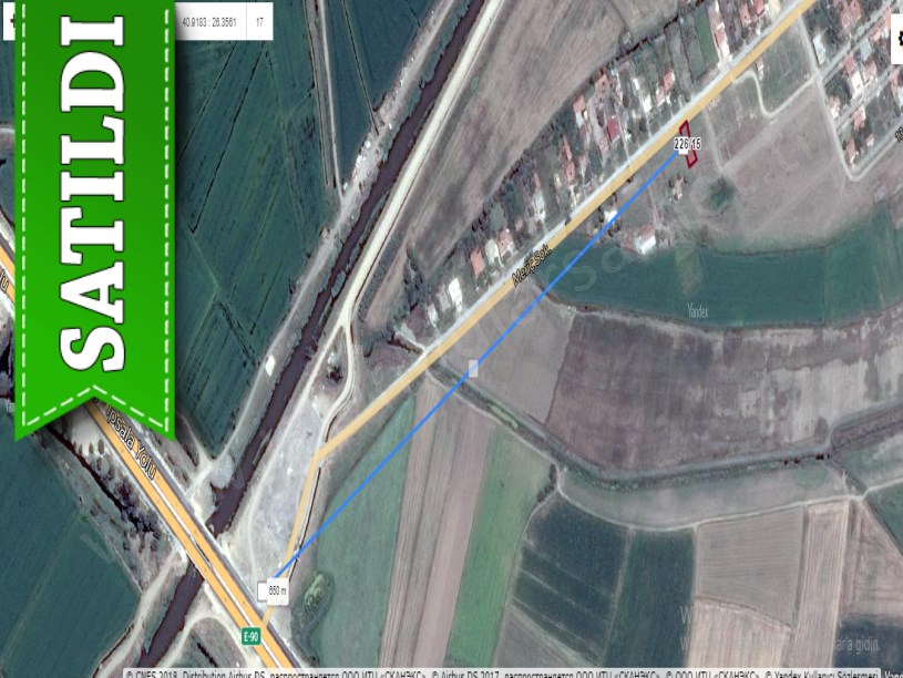 Edirne İpsala Köprü Mah Satılık Arsa , 309 m2 İmarlı İfrazlı Merkezde 