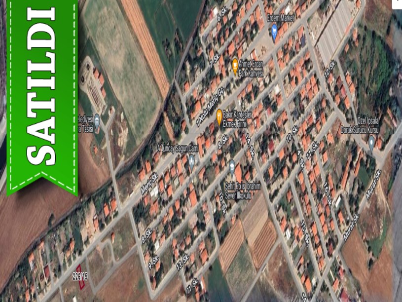 Edirne İpsala Köprü Mah Satılık Arsa , 309 m2 İmarlı İfrazlı Merkezde 