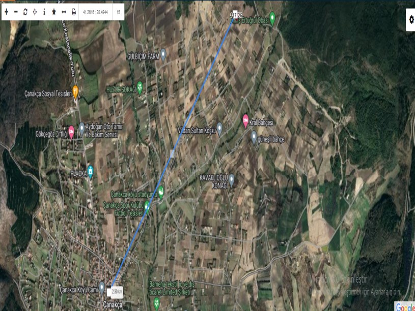 Çatalca Çanakça Mah, Satılık Tarla , 1,370 m2 Müstakil Merkezde
