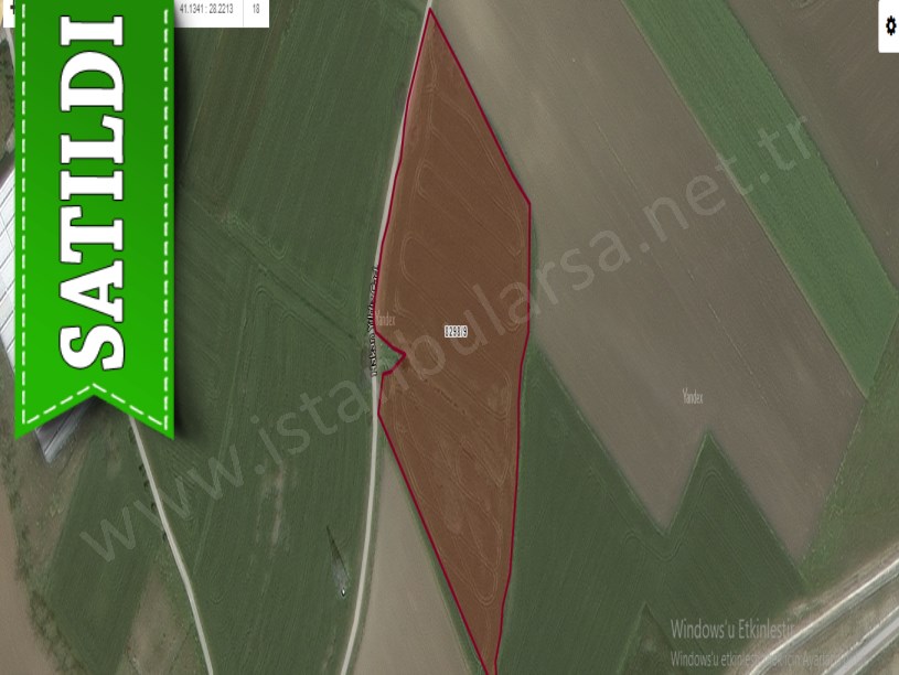 Silivri Alipaşada Satılık Tarla , 14,850 m2 Asfalt Cephe Müstakil 