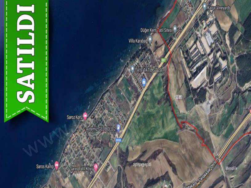 Çanakkale Gelibolu Cumhuriyet Mahallesi Satılık Arsa , 368 m2 Müstakil Denize Yakın