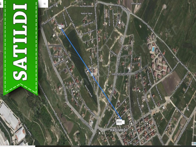 Arnavutköy Hadımköyde Satılık Arsa , 403 M2 Müstakil Merkezde İmarlı 