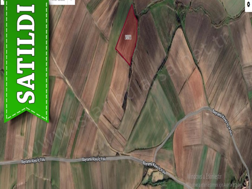 Edirne Uzunköprü Bayramlı Köyünde Satılık Arsa , 487 M2 Hisseli 