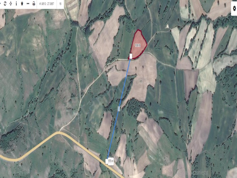 Kırklareli Kofçaz Kocatarla Köyü Satılık Arsa , 1,045 M2 Yolu Var Çaplı Muvafakatnameli