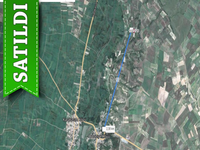 Edirne Merkez Orhaniye Köyünde Satılık Tarla , 1,576 M2 Müstakil Yolu Var