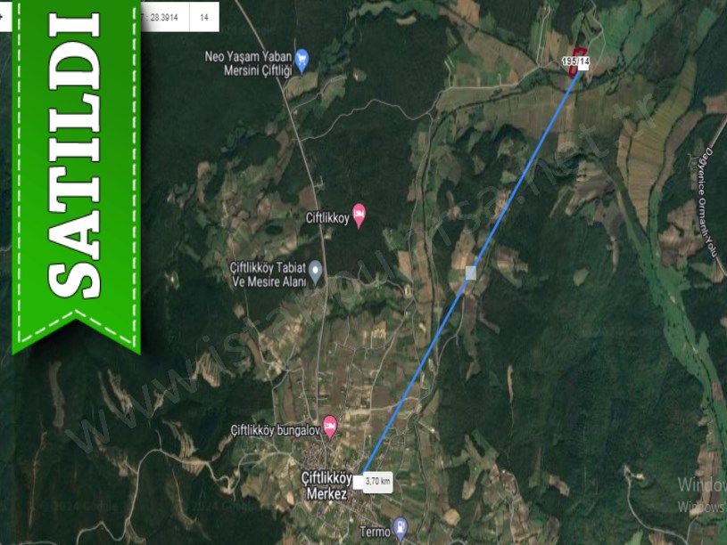Çatalca Çiftlikköyde Satılık Arsa , 300 m2 Yolu Var Çaplı 