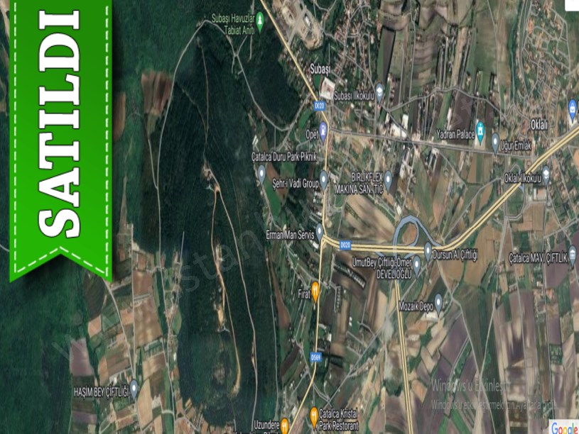 Çatalca Akalanda Satılık Arsa , 344 M2 Yolu Var Çaplı 