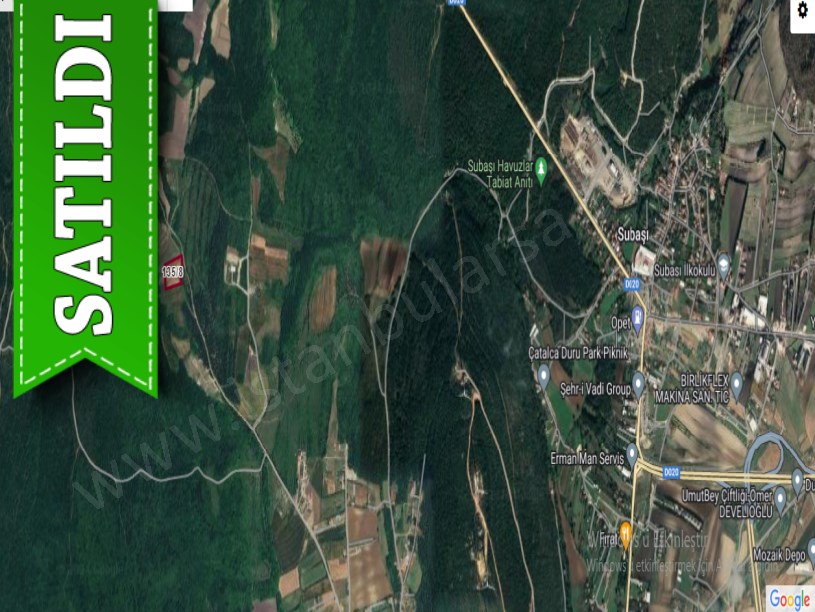 Çatalca Akalanda Satılık Arsa , 344 M2 Yolu Var Çaplı 