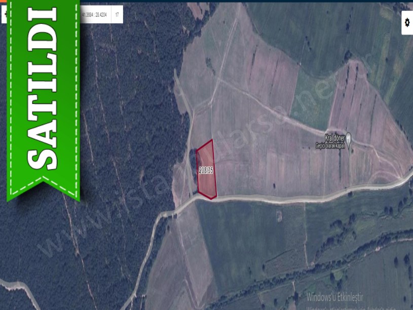 Çatalca Çiftlikköyde Satılık Arsa , 400 M2 Yola Cephe Yeri Belli 
