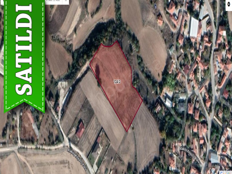 Kırklareli Pınarhisar Ataköy Köyü Satılık Arsa , 253 m2 Köy İçi Yolu Var