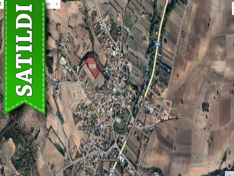Kırklareli Pınarhisar Ataköy Köyü Satılık Arsa , 253 m2 Köy İçi Yolu Var