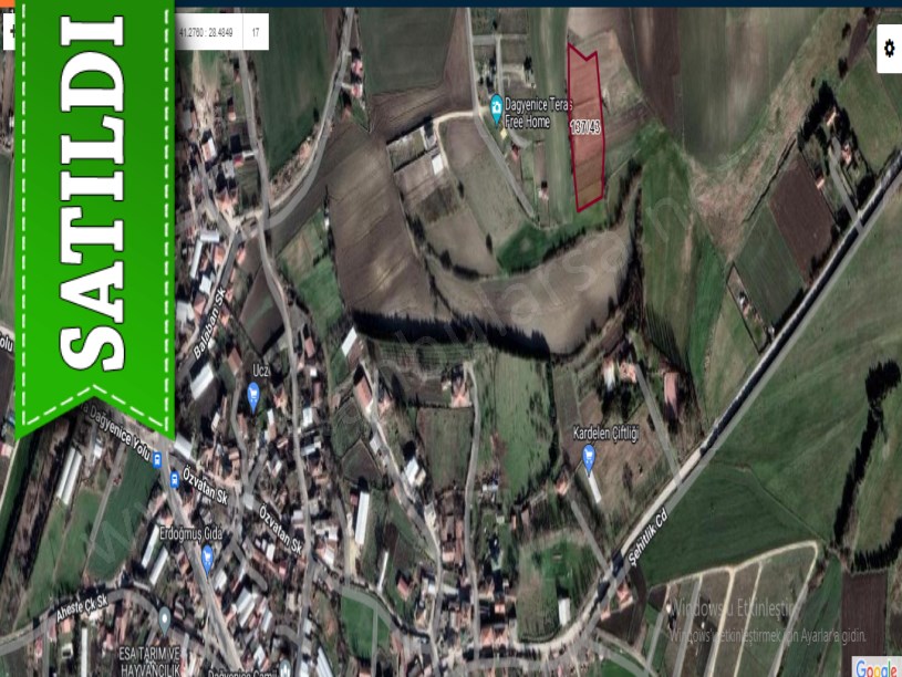 Çatalca Dağyenicede Satılık  Arsa , 215 M2 Çaplı Yeri Belli 