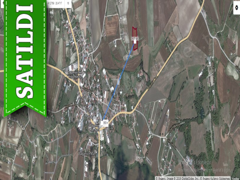 Çatalca Dağyenicede Satılık  Arsa , 215 M2 Çaplı Yeri Belli 