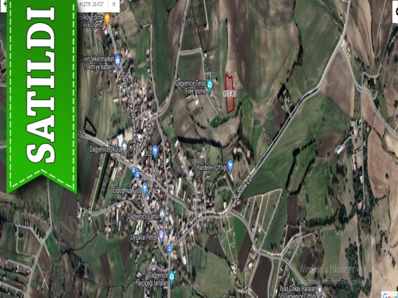 Çatalca Dağyenicede Satılık  Arsa , 215 M2 Çaplı Yeri Belli 