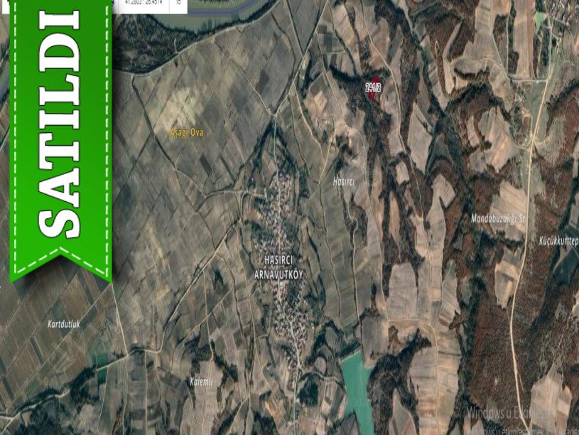 Edirne Meriç Hasırcıarnavutköyde Satılık Tarla , 2,268 m2 Müstakil Yolu Var