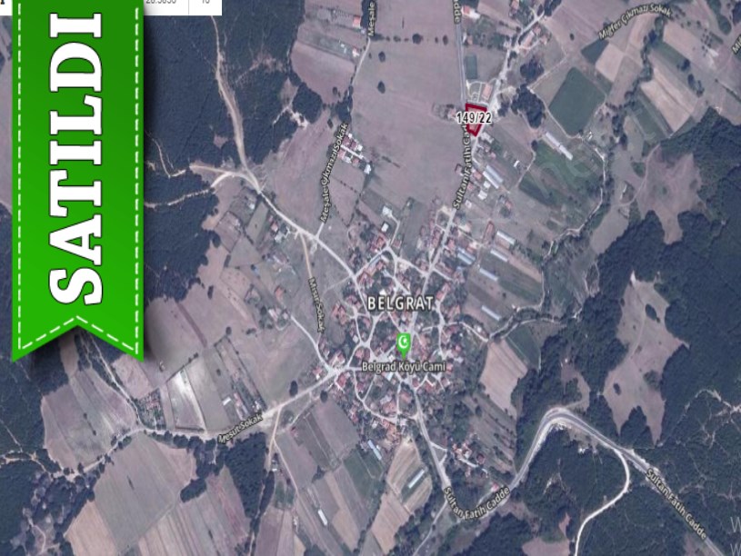 Çatalca Belgratta Satılık Arsa , 128 m2 Köy İçi Cadde Cephe Hisseli 