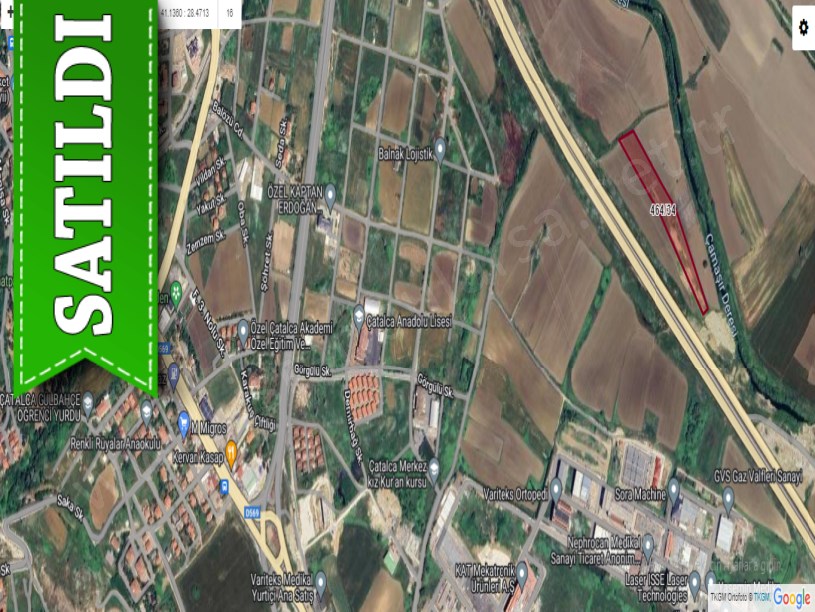 Çatalca Ferhatpaşada Satılık Arsa , 4,200 M2 Otobana Yakın Yolu Var Hisseli