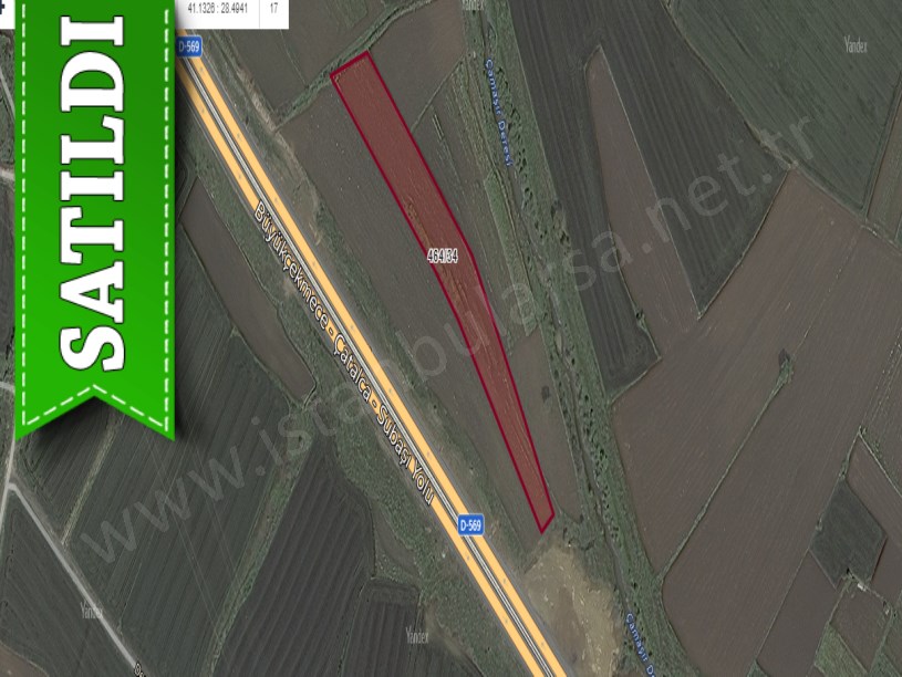 Çatalca Ferhatpaşada Satılık Arsa , 4,200 M2 Otobana Yakın Yolu Var Hisseli