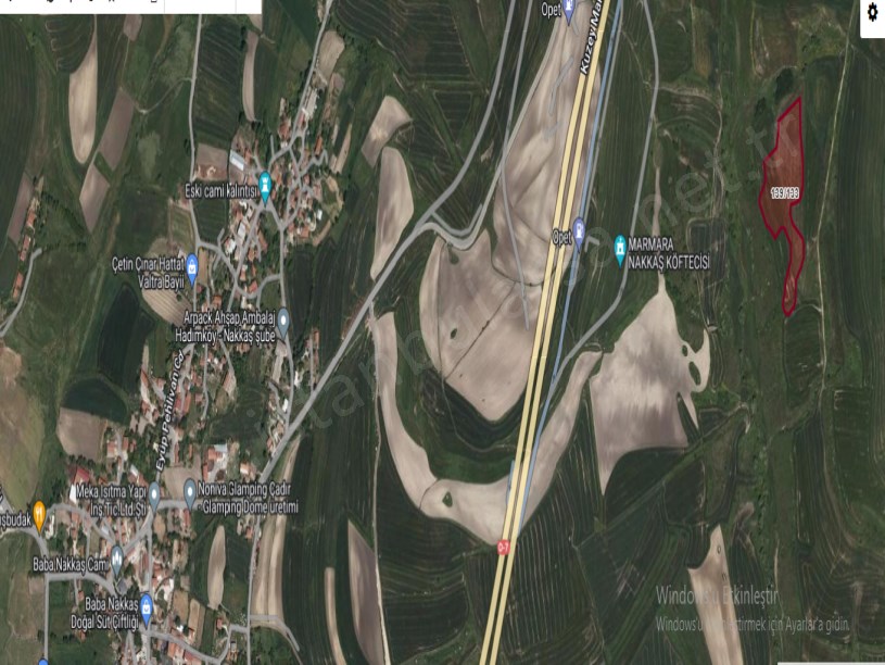 Çatalca Nakkaşta  Satılık Arsa , 936 m2  Yolu Var Hisseli