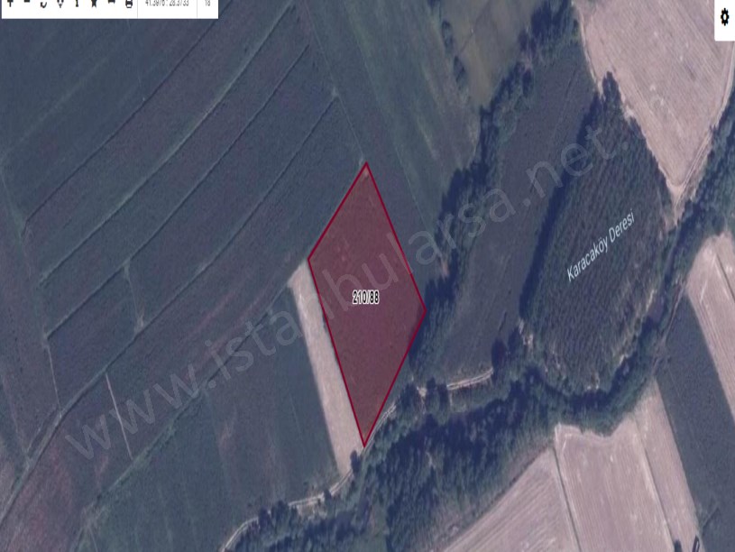 Çatalca Karacaköyde Satılık Arsa , 533 M2 Çaplı Çevrili Yolu Var Evlere Yakın 
