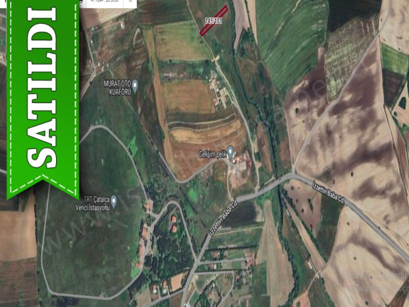 Çatalca İzzettinde Satılık Arsa , 255 m2 Çaplı Yolu Var Evlerin Yakını