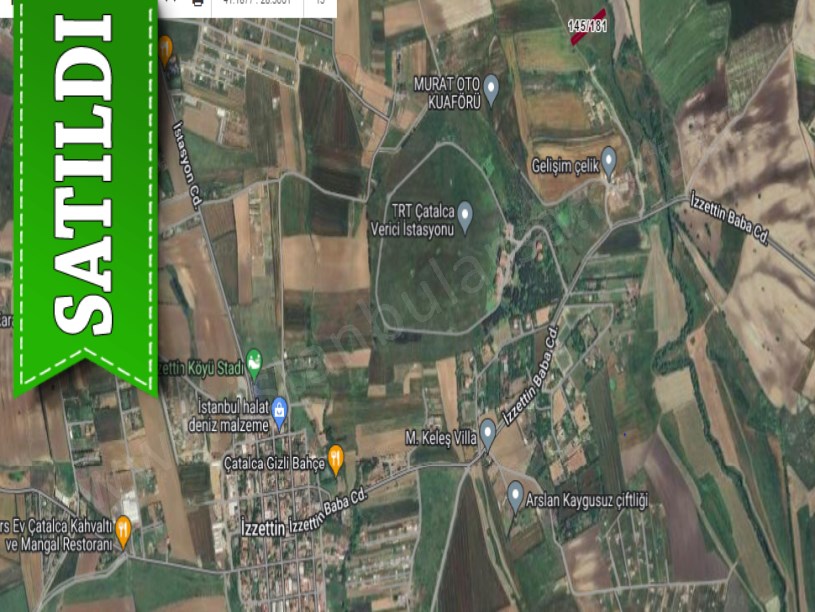 Çatalca İzzettinde Satılık Arsa , 255 m2 Çaplı Yolu Var Evlerin Yakını