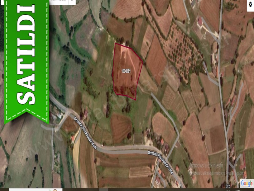Çatalca Hisarbeylide Satılık Arsa , 536 M2 Çaplı Yeri Belli Evlerin Yakını 