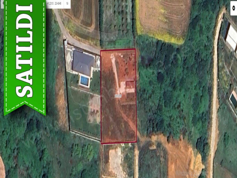 Çatalca Kestanelikte Satılık Arsa , 447 M2  Çaplı Çevrili Hisseli