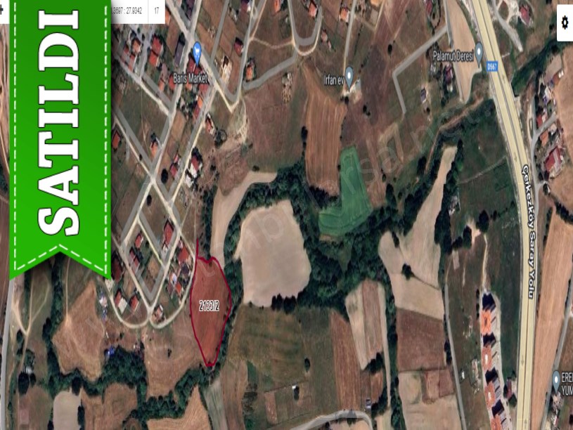 Tekirdağ Saray Büyükyoncalıda Satılık Arsa ,  1000 m2 Mahalleye Bitişik Yolu Var