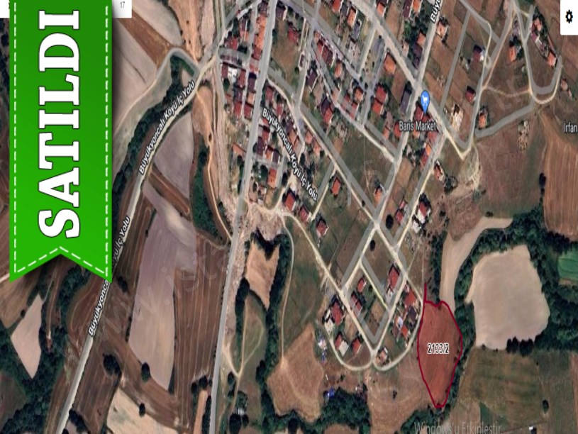 Tekirdağ Saray Büyükyoncalıda Satılık Arsa ,  1000 m2 Mahalleye Bitişik Yolu Var