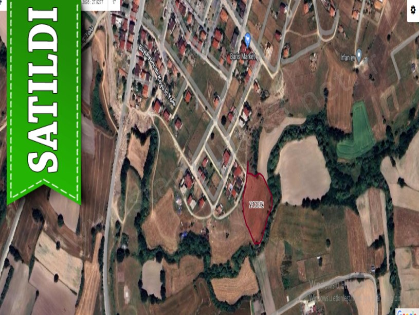 Tekirdağ Saray Büyükyoncalıda Satılık Arsa ,  1000 m2 Mahalleye Bitişik Yolu Var