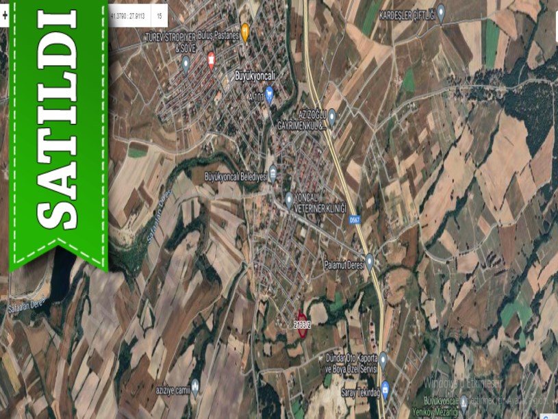 Tekirdağ Saray Büyükyoncalıda Satılık Arsa ,  1000 m2 Mahalleye Bitişik Yolu Var