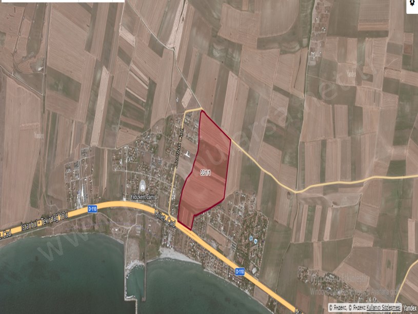 Tekirdağ Marmaraereğli Çeşmeli Mah Satılık Arsa , 505 M2 Denize Yakın Yolu Var Hisseli