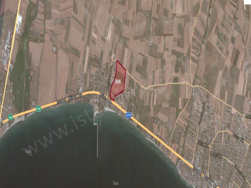 Tekirdağ Marmaraereğli Çeşmeli Mah Satılık Arsa , 505 M2 Denize Yakın Yolu Var Hisseli