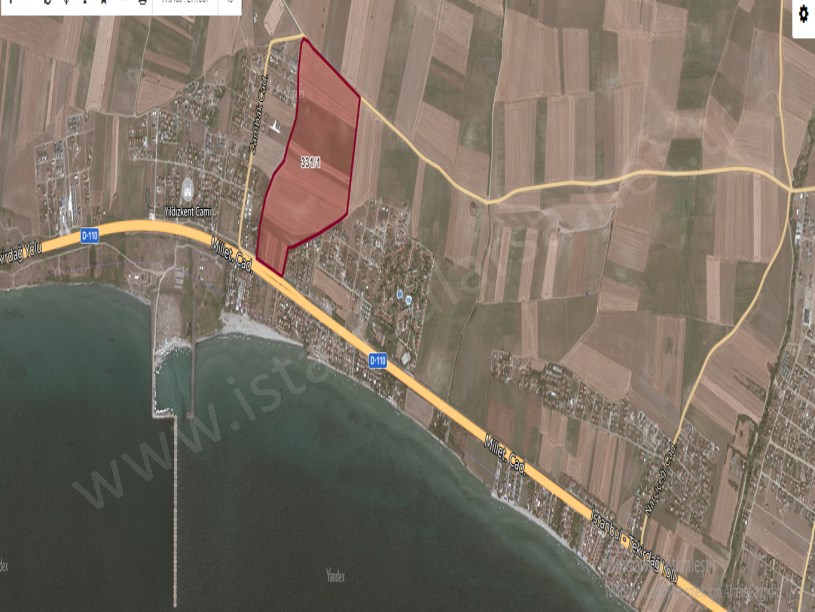 Tekirdağ Marmaraereğli Çeşmeli Mah Satılık Arsa , 505 M2 Denize Yakın Yolu Var Hisseli