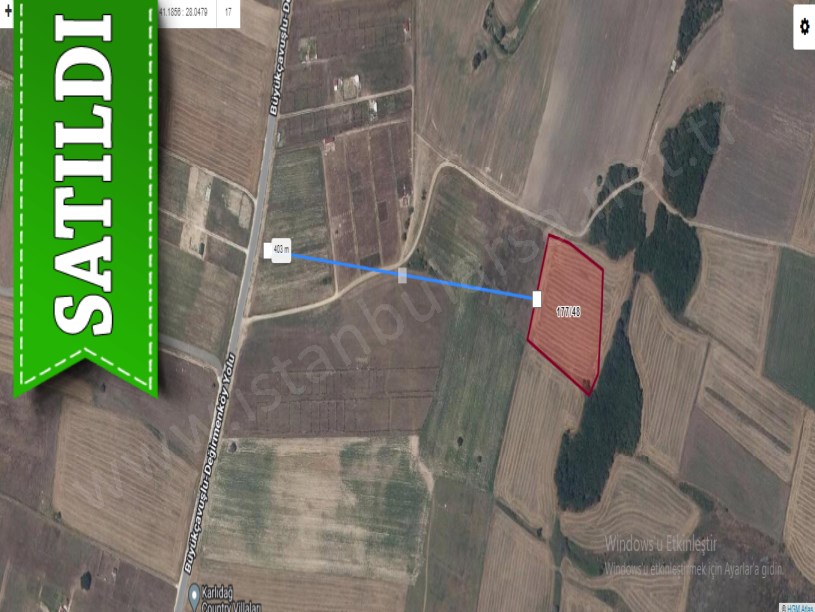 Silivri Balabanda Satılık Arsa , 639 m2 Çaplı Yerleşime Yakın Yolu Var