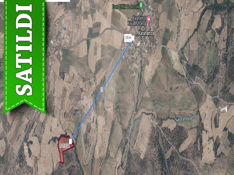Kırklareli Merkez Karahamza Köyü Satılık Tarla , 35,310 m2 Müstakil