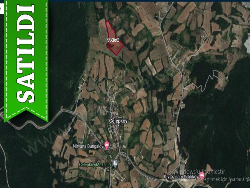 Çatalca Celepköyde Satılık Arsa , 323 M2 Hisseli Yolu Var